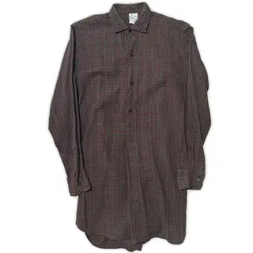 60's Basilea SPORT 긴팔 그랑파 셔츠 체크 무늬