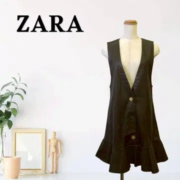 zG390 [L] ZARA 슬리브리스 V넥 원피스