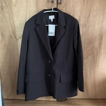 H&M 브라운 테일러드 자켓