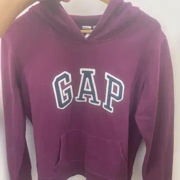 GAP 퍼플 후드 부착 후드티