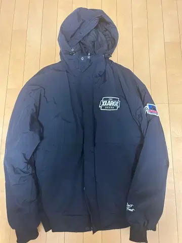 XLARGE 후드 부착 자켓 네이비