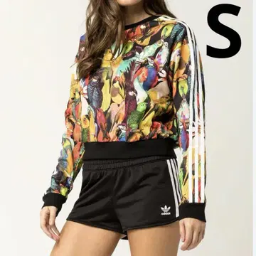 adidasOriginals 퍼 트레이닝복 맨투맨 S 새 앵무새