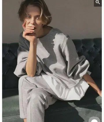 Donoban 도노반 릴랙스 셋업 숏 기장 그레이