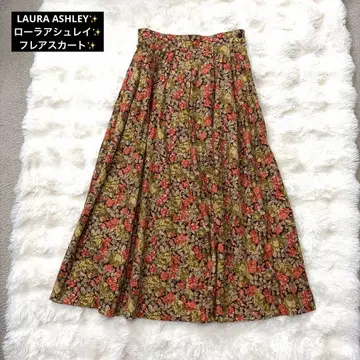 새상품급 LAURA ASHLEY 로라 애슐리 플레어 스커트 꽃무늬