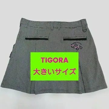 TIGORA 여성용 골프 스커트 XL 빅 사이즈 체크 무늬 새상품급