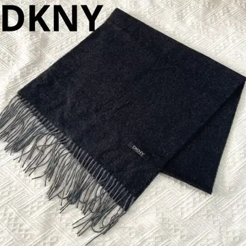 DKNY 다나카란 뉴욕 다크 그레이 캐시미어 머플러 따뜻한 일본제
