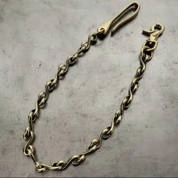 놋쇠 S자 10mm 지갑 체인 빈티지 브라스 골드 낚시 갈고리