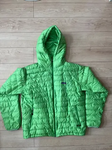 Patagonia 그린 후드 부착 다운 자켓