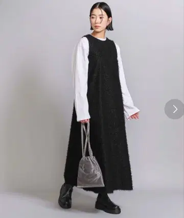 BEAUTY&YOUTH 프린지 슬리브리스 원피스 2WAY S 사이즈