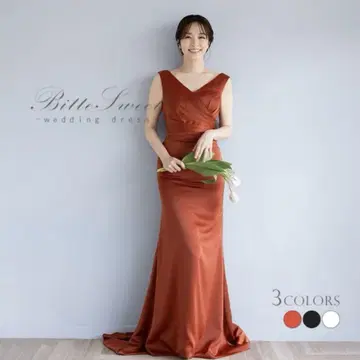 비터스위트 테라코타 드레스 M 사이즈 사전 촬영 2차 모임 머메이드