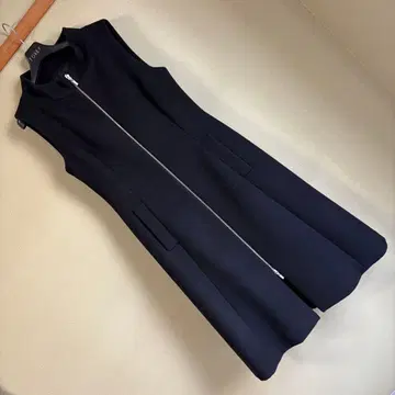 겨울용 FOXEY NEW YORK 슬리브리스 원피스 블랙