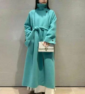 Lily brown 릴리 브라운 더블 커프스 텐 칼라 리버 코트