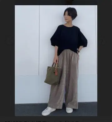 새상품 시착만 한 상품 비어즐리 허리 리브 벨로아 팬츠