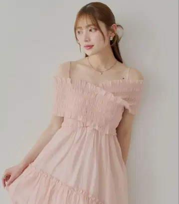 Chico 크로스 셔링 롱 원피스