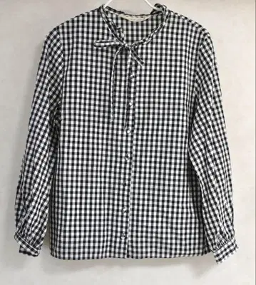 Dot and Stripes CHILD WOMAN 깅엄 체크 블라우스
