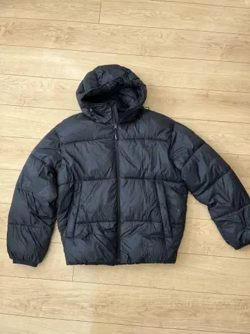 아바클로 후드 부착 블랙 자켓