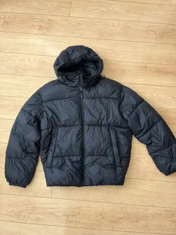 아바클로 후드 부착 블랙 자켓