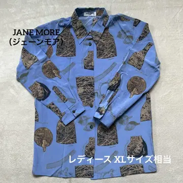 JANE MORE (제인모어) 올 패턴 긴팔 버튼 셔츠 화려한 셔츠