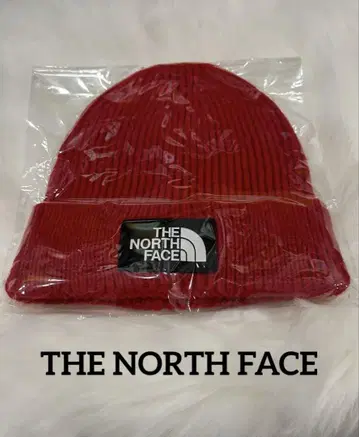 THE NORTH FACE 빨간색 니트 모자