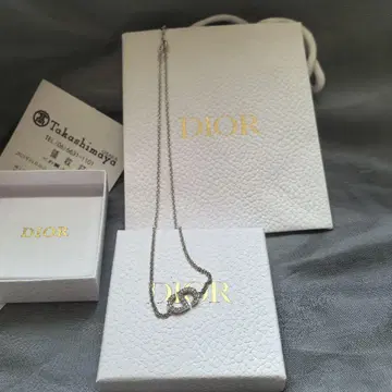 PETIT CD 목걸이 실버 큐빅