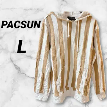 PACSUN 스트라이프 후드티 [ L ] 긴팔 후드 남성용