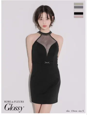 ROBE de FLEURS Glossy 블랙 L