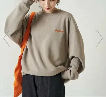 택 포함 사가라 자수 백 로고 속기모 맨투맨