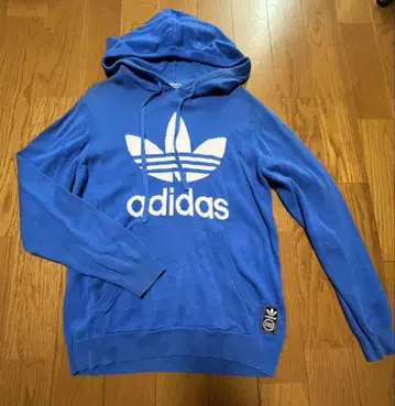 아디다스 오리지널 블루 니트 후드티