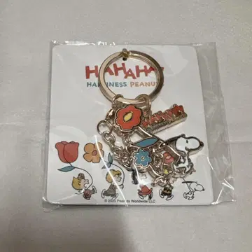 [ 미사용 ] 스누피 페스티벌 우메다 메탈 키링 플라워