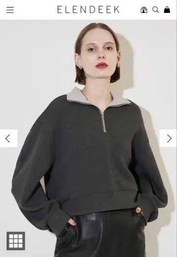 ELENDEEK 새상품 HALF ZIP CS