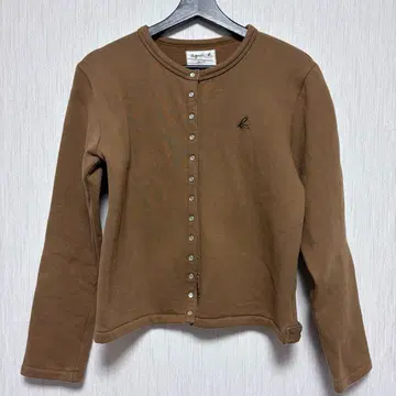 agnes b. x ADAM ET ROPE' 기모 가디건 브라운