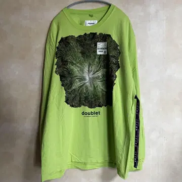더블렛 x 위즘 베지 긴팔 티셔츠