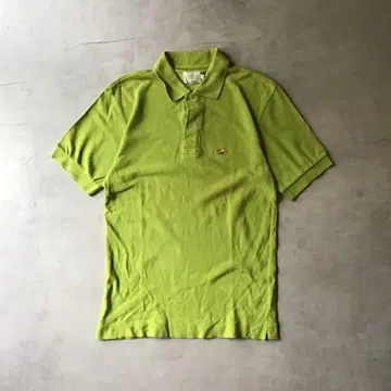 BENETTON 베네통 피케 셔츠 반팔 라이트 그린 가슴 로고 자수