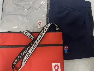 오사카 만박 회장 자원봉사 셔츠 베스트 사코슈 백