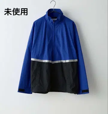 미사용 WHIMSIC 남성용 바이컬러 블루종 자켓 카스타네