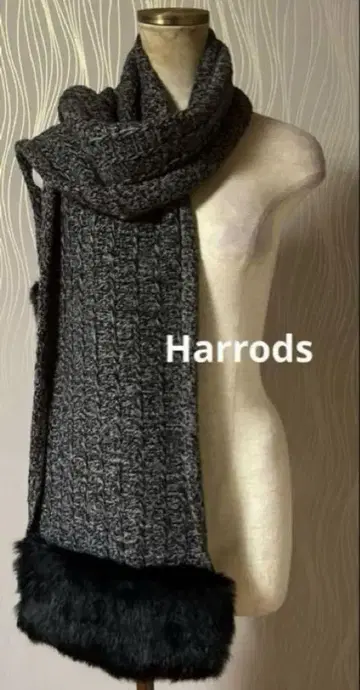 Harrods 해롯 래빗 퍼 머플러