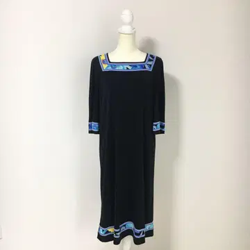 최근 새상품급 LEONARD 레오나르 칸칸 롱 원피스 44