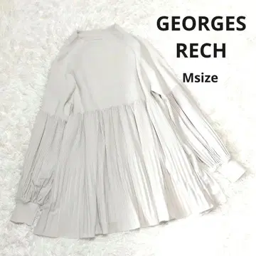 새상품급 GEORGES RECH 플리츠 티셔츠 도킹 M 긴팔