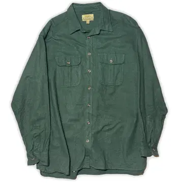 Cabela's 카벨라스 긴팔 샤모어 셔츠 무지 그린 XL Tall