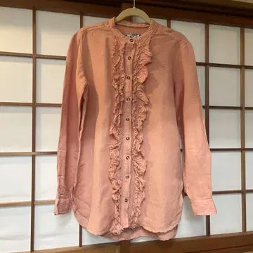 Pilcro Anthropologie 블라우스 핑크