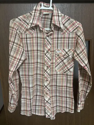 Wrangler 체크 무늬 긴팔 셔츠 WBL-70 70'S
