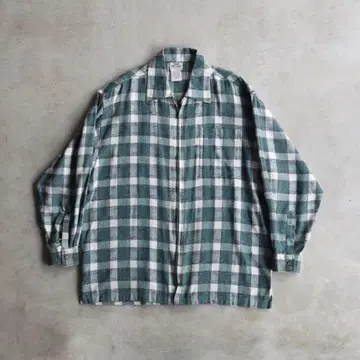 90s 버팔로 체크 집업 긴팔 셔츠 플란넬 셔츠 빈티지