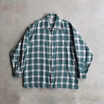 90s 버팔로 체크 집업 긴팔 셔츠 플란넬 셔츠 빈티지