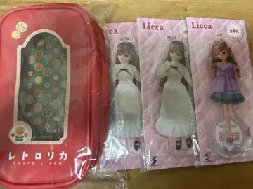 리카짱 Licca 아크릴 스탠드 키링 패키지 디자인 파우치