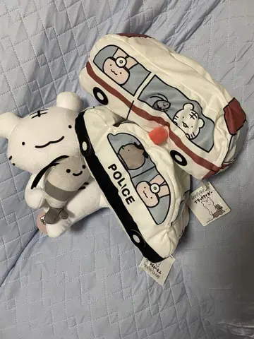 새상품 화이트 타이거와 블랙 타이거 BIG 봉제 인형 화이트 타이거