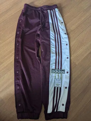 adidas 버건디 조거 팬츠