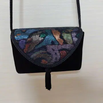 벨벳 클러치백 컬러풀 자수
