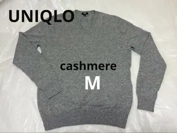 UNIQLO 캐시미어 100 V넥 남성용 스웨터 M 사이즈
