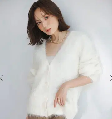 아뉴앙스 수리 알파카 니트 가디건 완판 색상 ivory