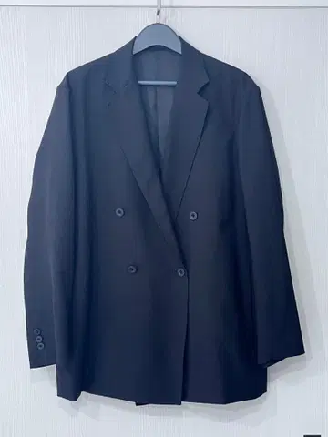 maison special 블랙 더블 브레스트 테일러드 자켓